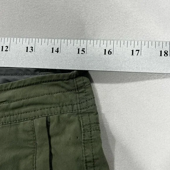 Kuhl Spire Women‎ Green Style 6285 Pockets Cargo Bermuda Hiking Shorts Sz 2 30” - Picture 8 of 10